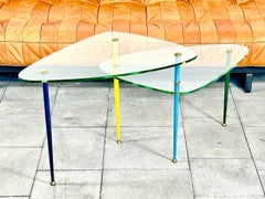 1950ies Two-Tiered Arlecchino Side Table Designed by Eduardo Paoli in 1955