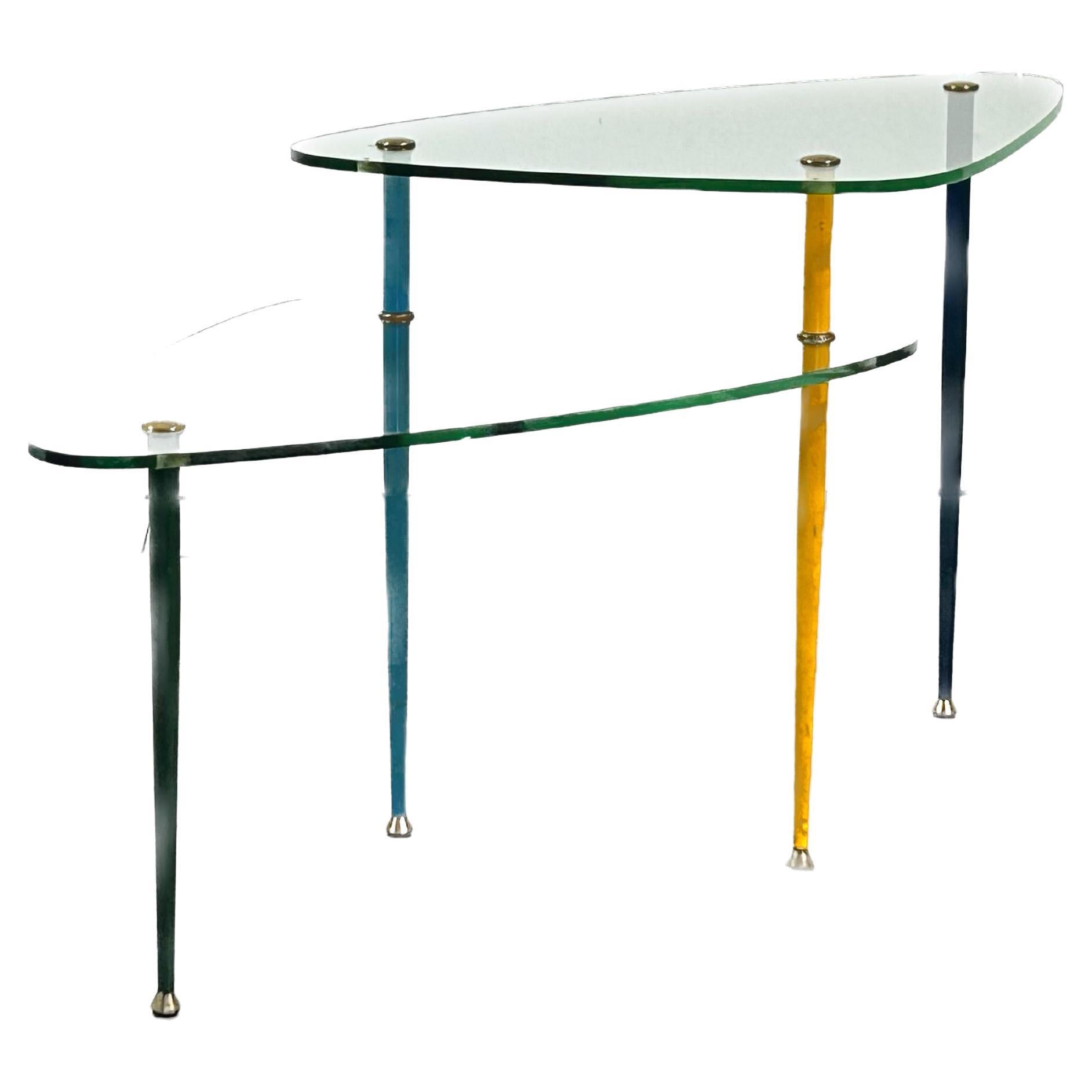 1950ies Table d'appoint à deux niveaux Arlecchino Design/One par Eduardo Paoli en 1955