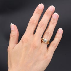 1950s 0, 30 Carat Diamond 18 Karat Yellow Gold Solitaire Ring
