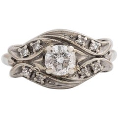 Retro 1950s 0.60 Carat Diamond Engagement Ring
