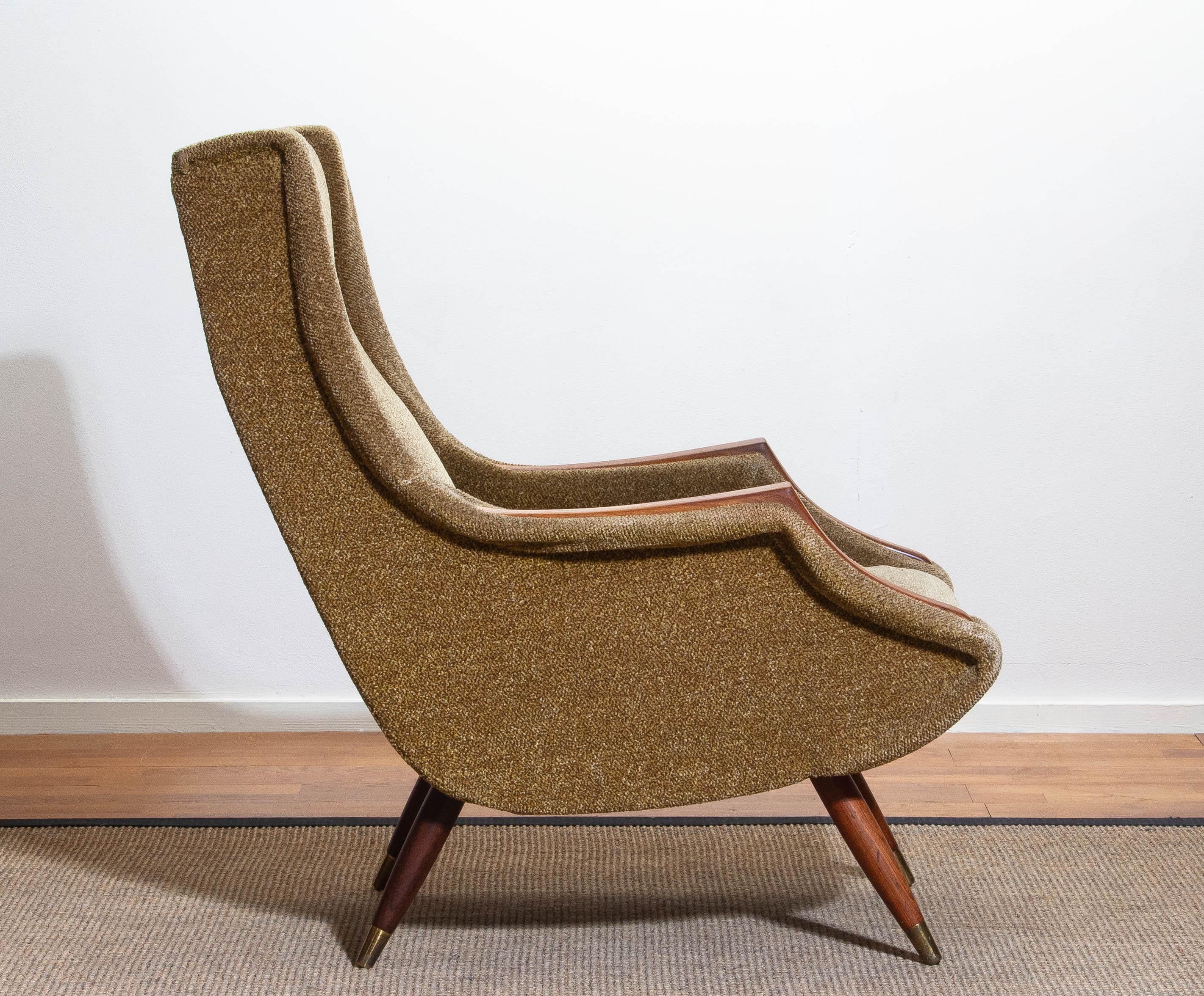 1950s, 1 Italian Lounge Club Chair by Aldo Morbelli for Isa Bergamo 8