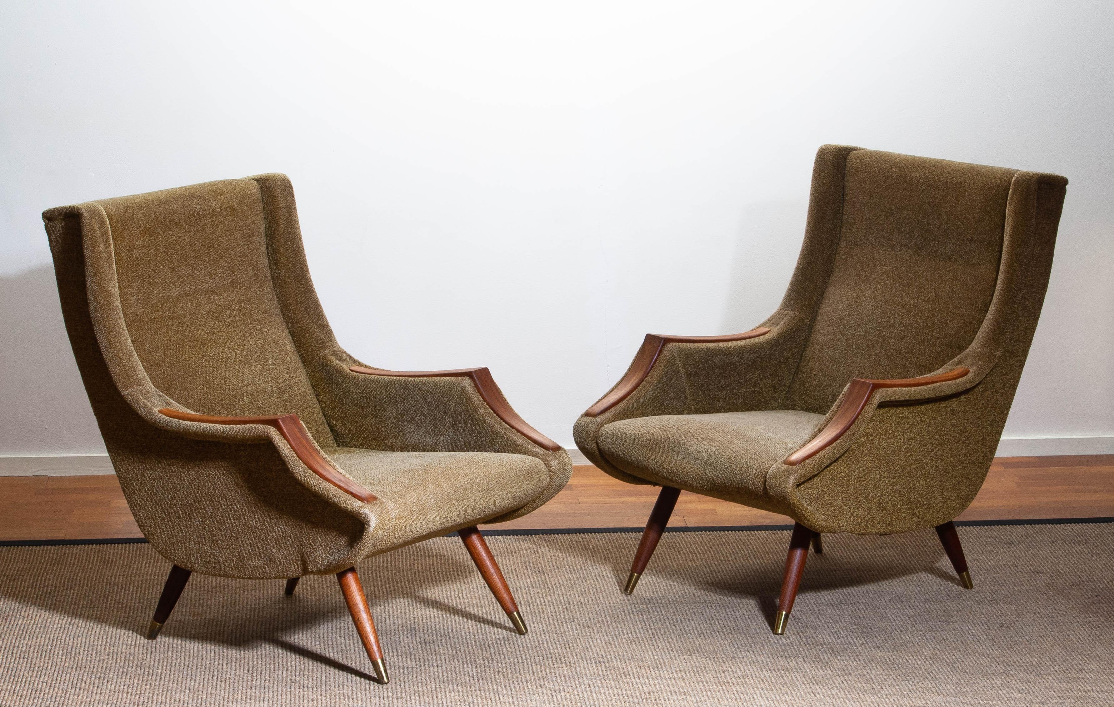 1950s, 1 Italian Lounge Club Chair by Aldo Morbelli for Isa Bergamo 9