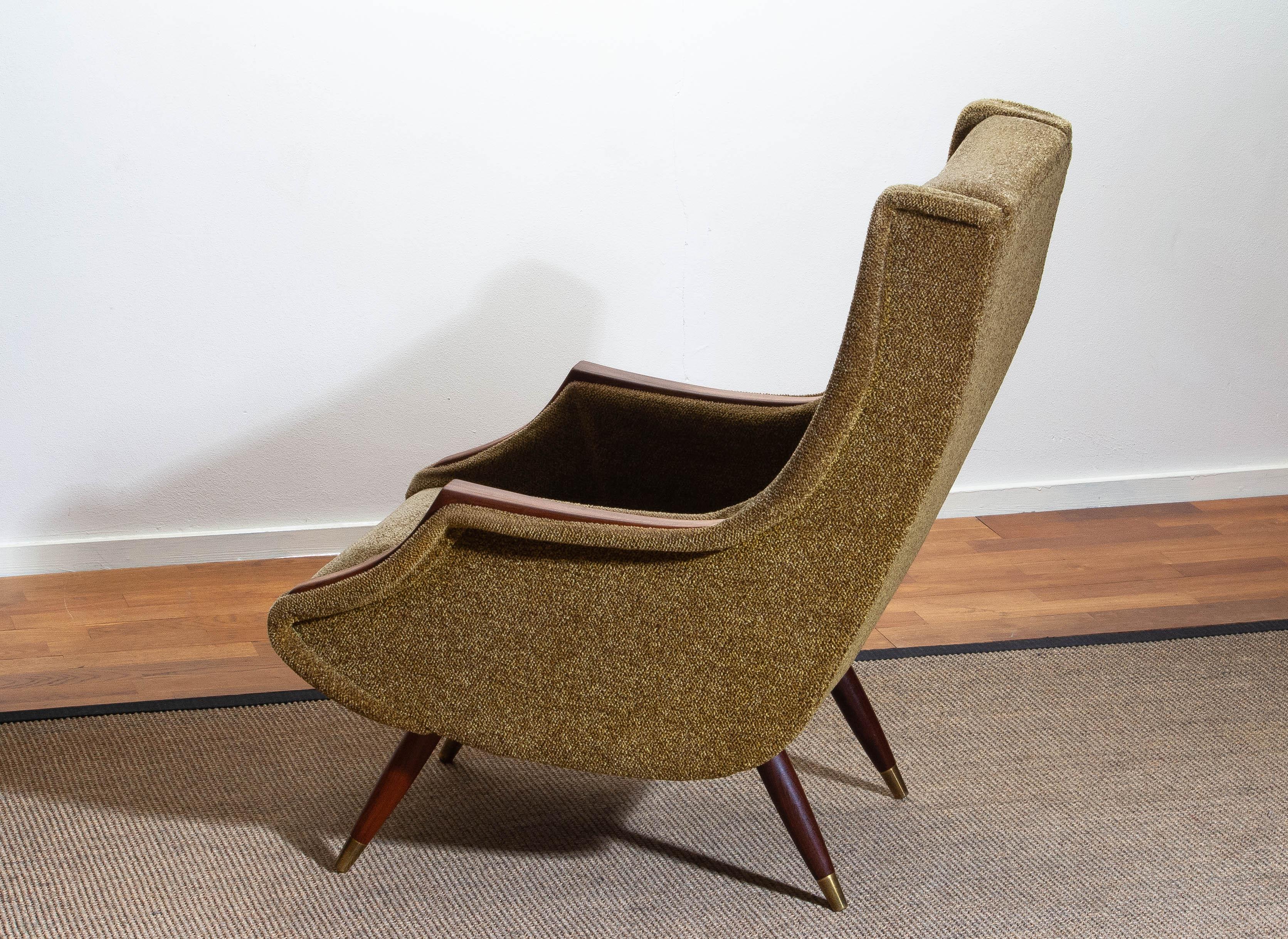 1950s, 1 Italian Lounge Club Chair by Aldo Morbelli for Isa Bergamo 2