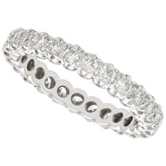 1950s 1.25 Carat Diamond and White Gold Full Eternity Ring