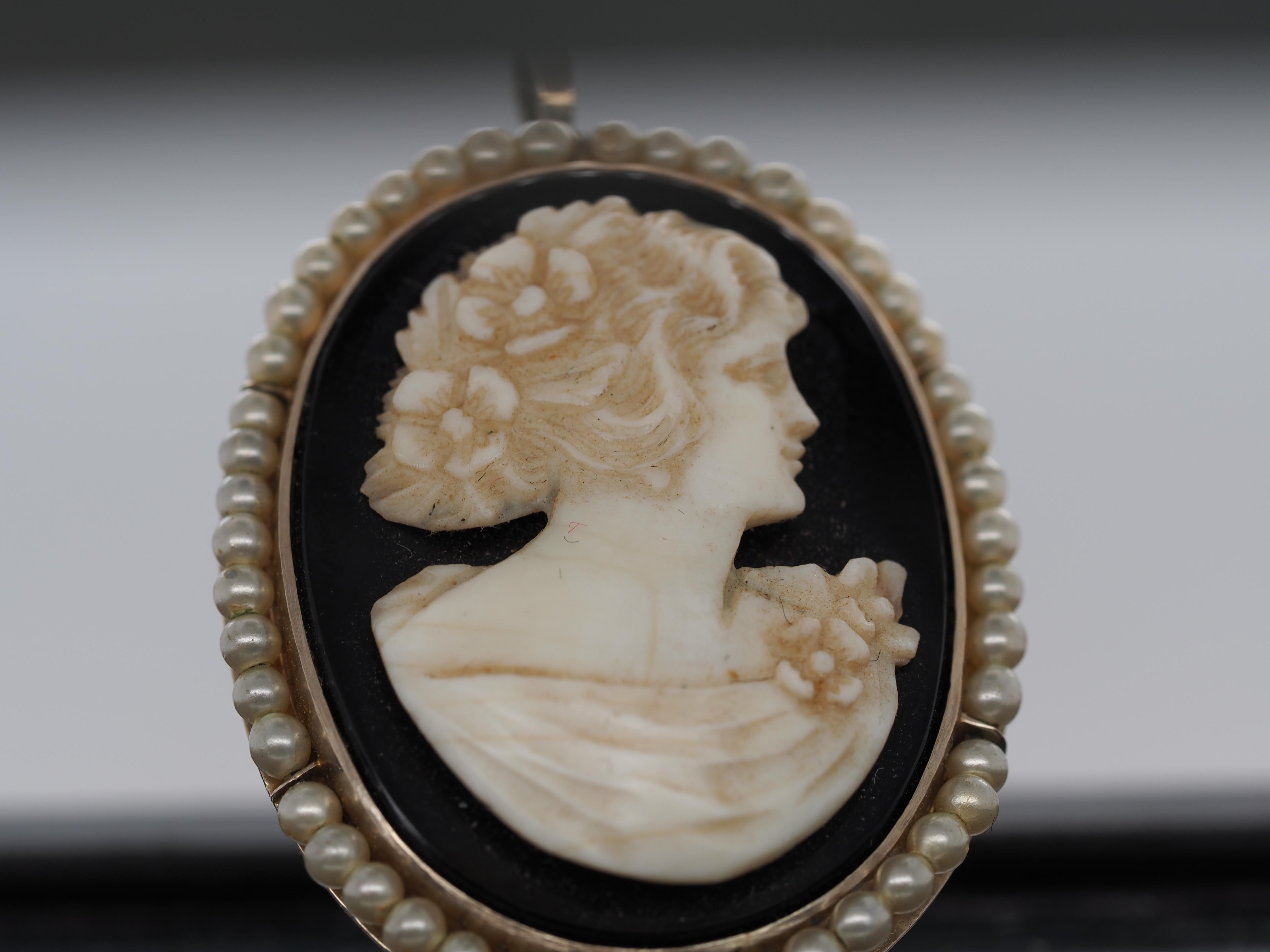 old cameo pendant