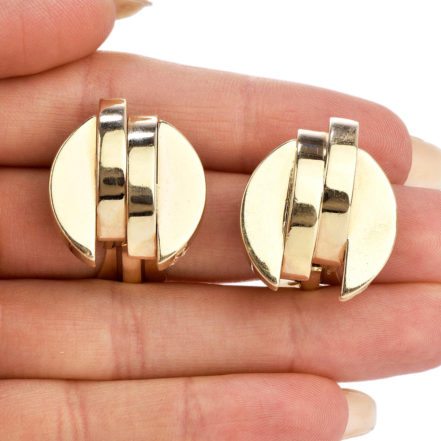 old school earrings