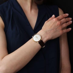 1950s 18 Karat Yellow Gold Jaeger Lecoultre Men Wristwatch