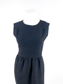 1950s/1960s Black Wool Dress