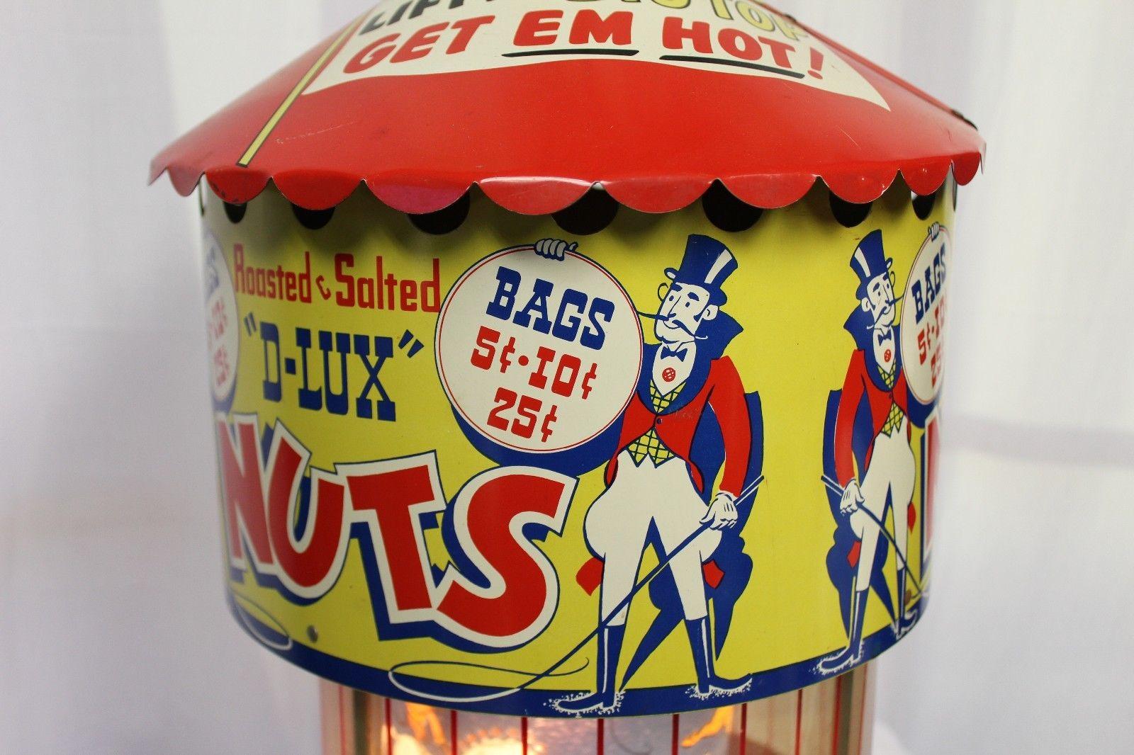 1950s-1960s D-Lux Hot Nuts Carousel Circus Theme  In Fair Condition For Sale In Orange, CA