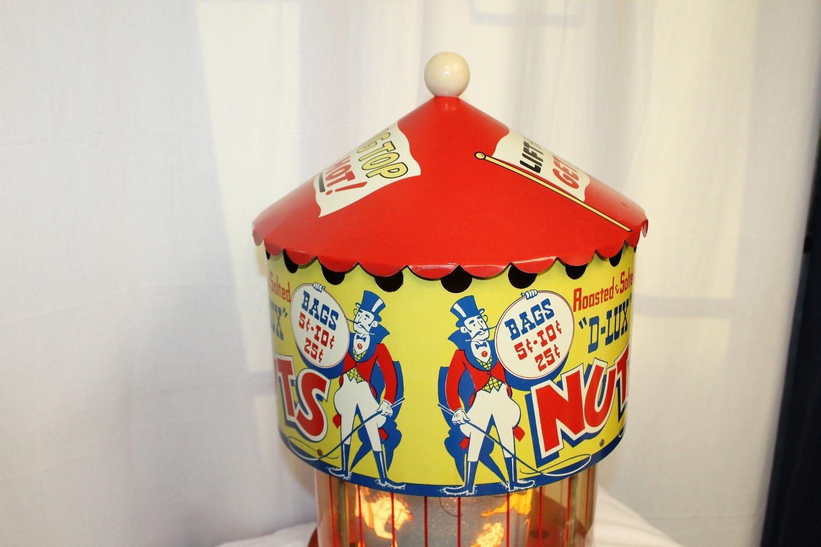 Metal 1950s-1960s D-Lux Hot Nuts Carousel Circus Theme  For Sale
