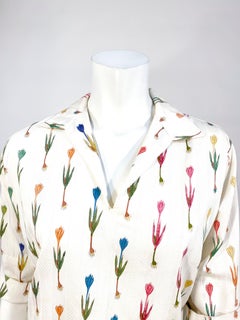 1950s/1960s I. Magnin Off-White Cotton Pull Over