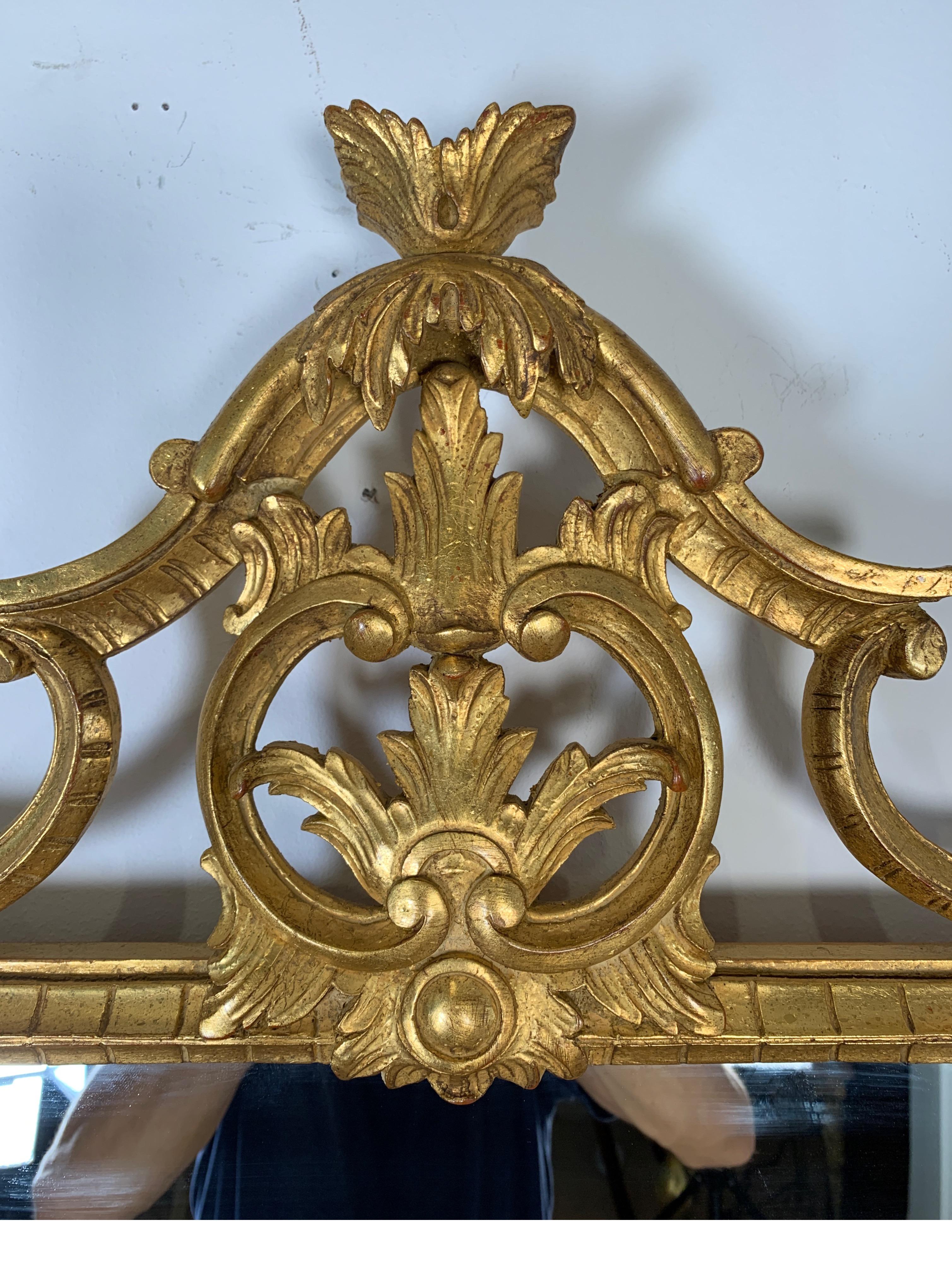 gold rococo mirror