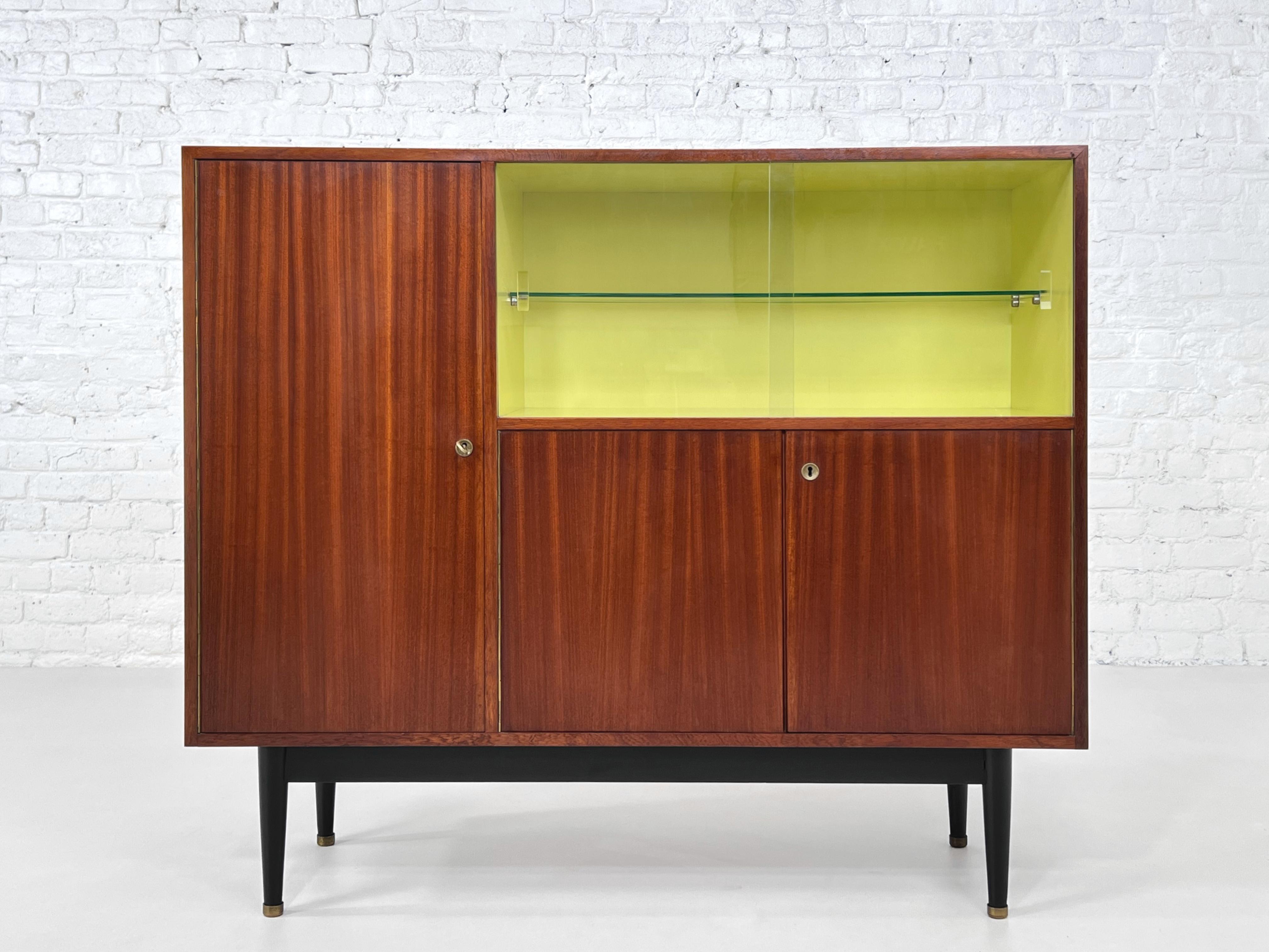 20ième siècle 1950s - 1960s Jos De Mey Design/One Modular Sideboard Or Midboard Cabinets Set en vente