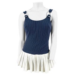 1950s/1960s Navy & White Bathing-Suit 