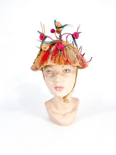 1950s/1960s Novelty Straw Sun Hat
