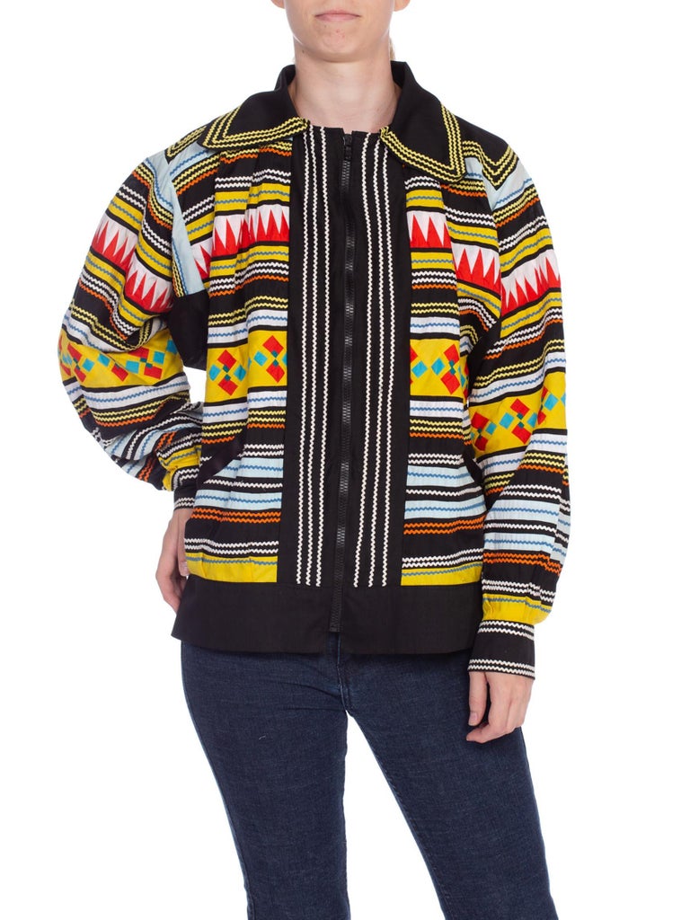 1970S Black Seminole Indian Native American Florida Patchwork Jacket at ...