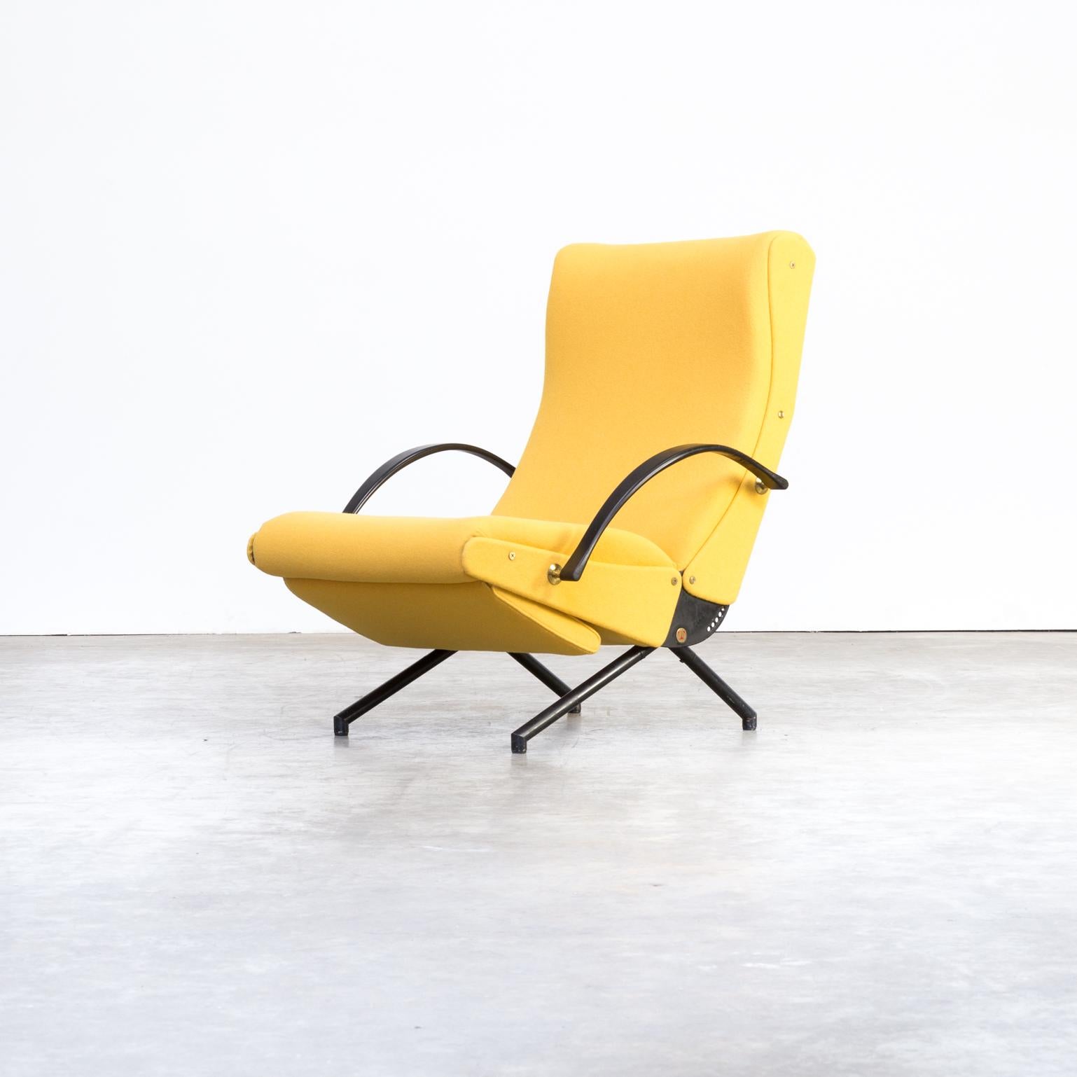 1950s 1st edition Osvaldo Borsani ‘P40’ louge chair for Tecno. High quality restored with beautiful new upholstery.