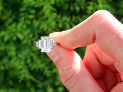 1950s 2.30 Carat Diamond and 18k White Gold Engagement Ring