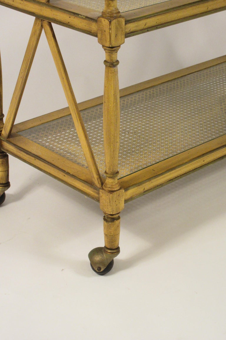 1950s 3Tier wood Serving Cart at 1stDibs
