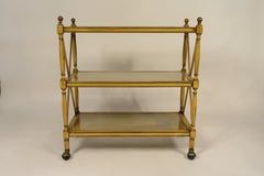 1950s 3-Tier wood Serving Cart