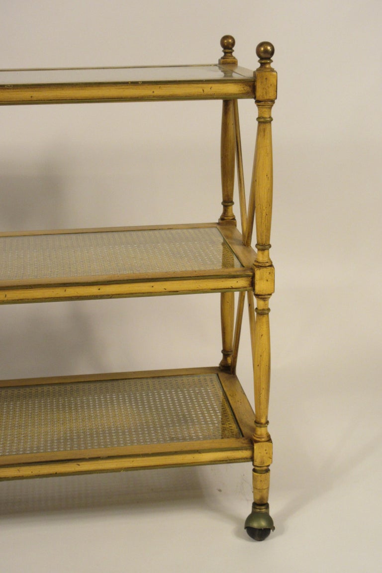 1950s 3Tier wood Serving Cart at 1stDibs