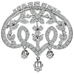 1950s 3.00ct Diamond Pin / Pendant