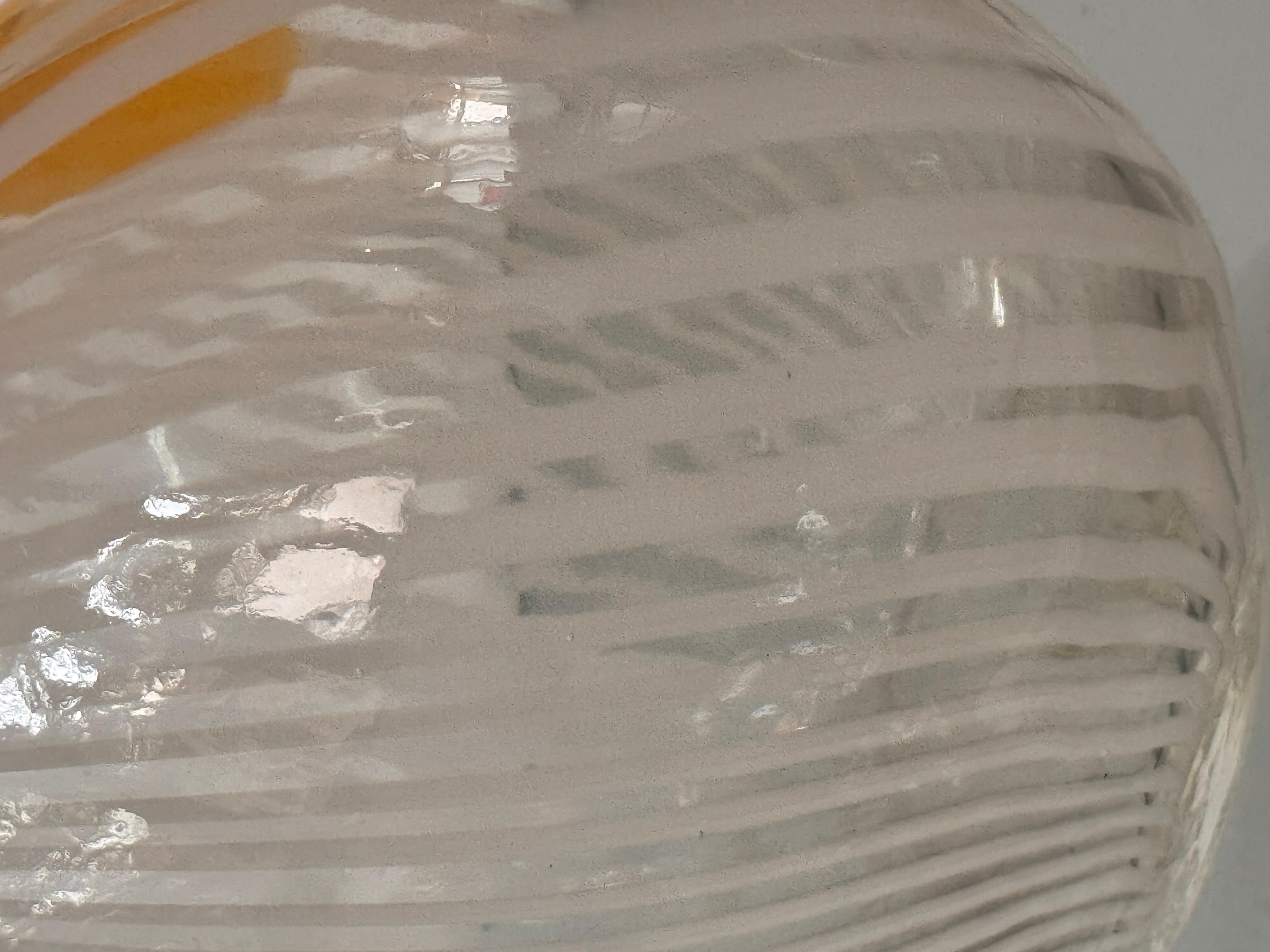 Murano Glass 1950s–60s Murano Filigrana “Pillow” Vase, attributed to Dino Martens For Sale