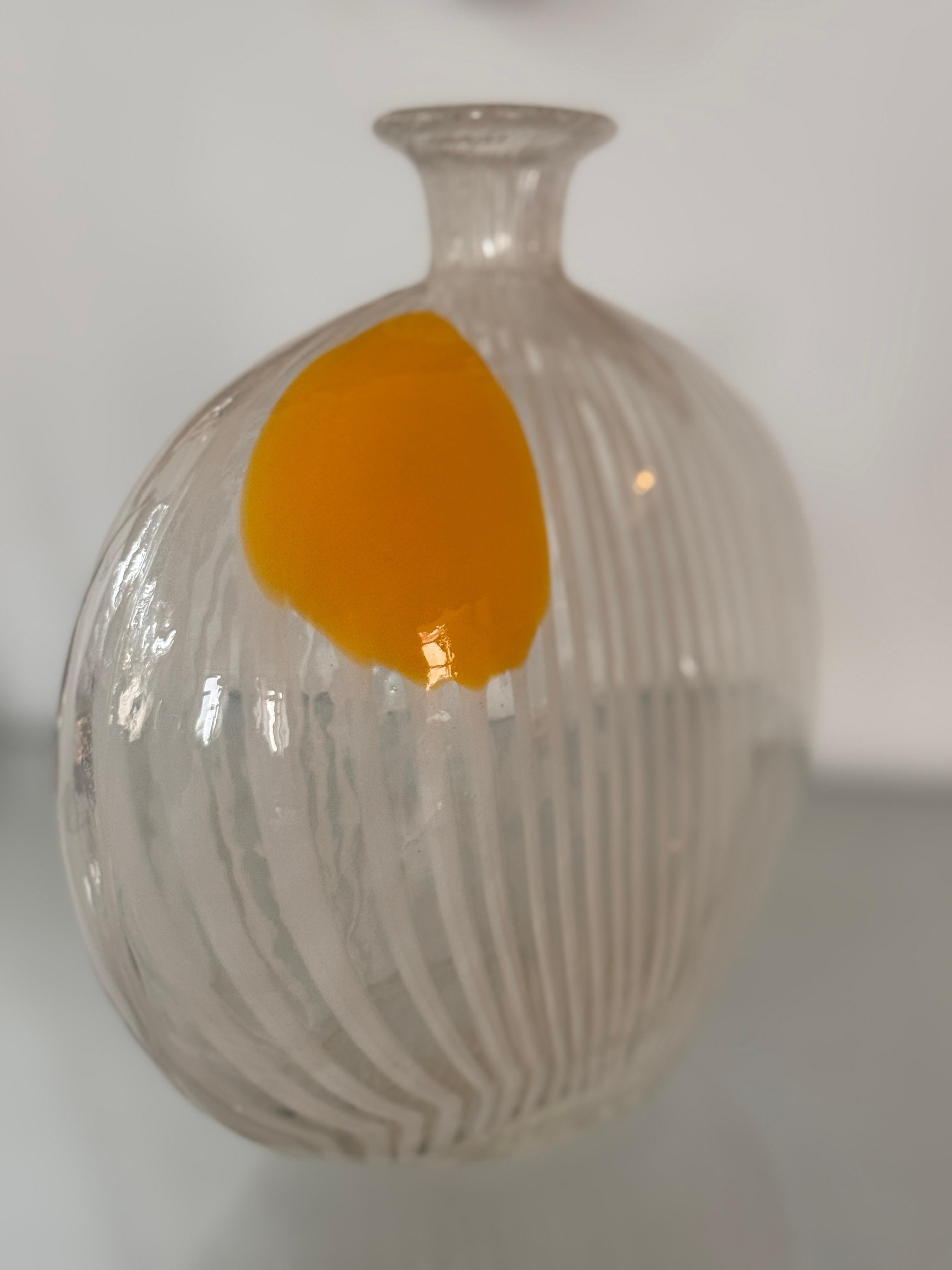 1950s–60s Murano Filigrana “Pillow” Vase, attributed to Dino Martens For Sale 1