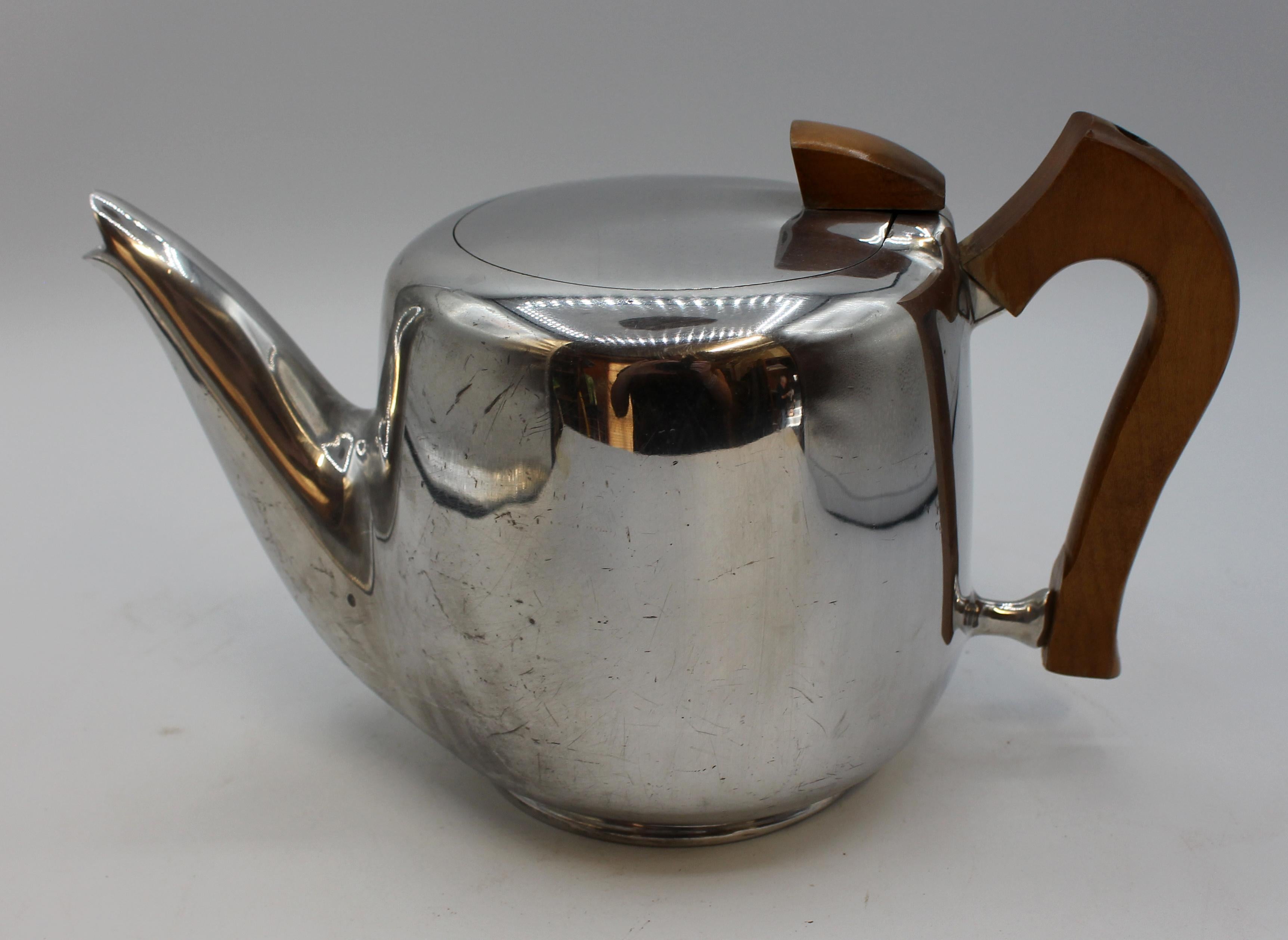 English 1950s-60s Picquot Ware Tea & Coffee Set