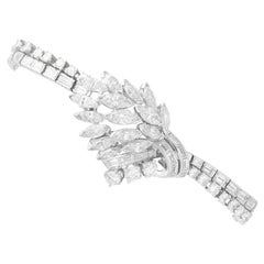 Bracelet en platine et diamant de 6,85 carats des années 1950