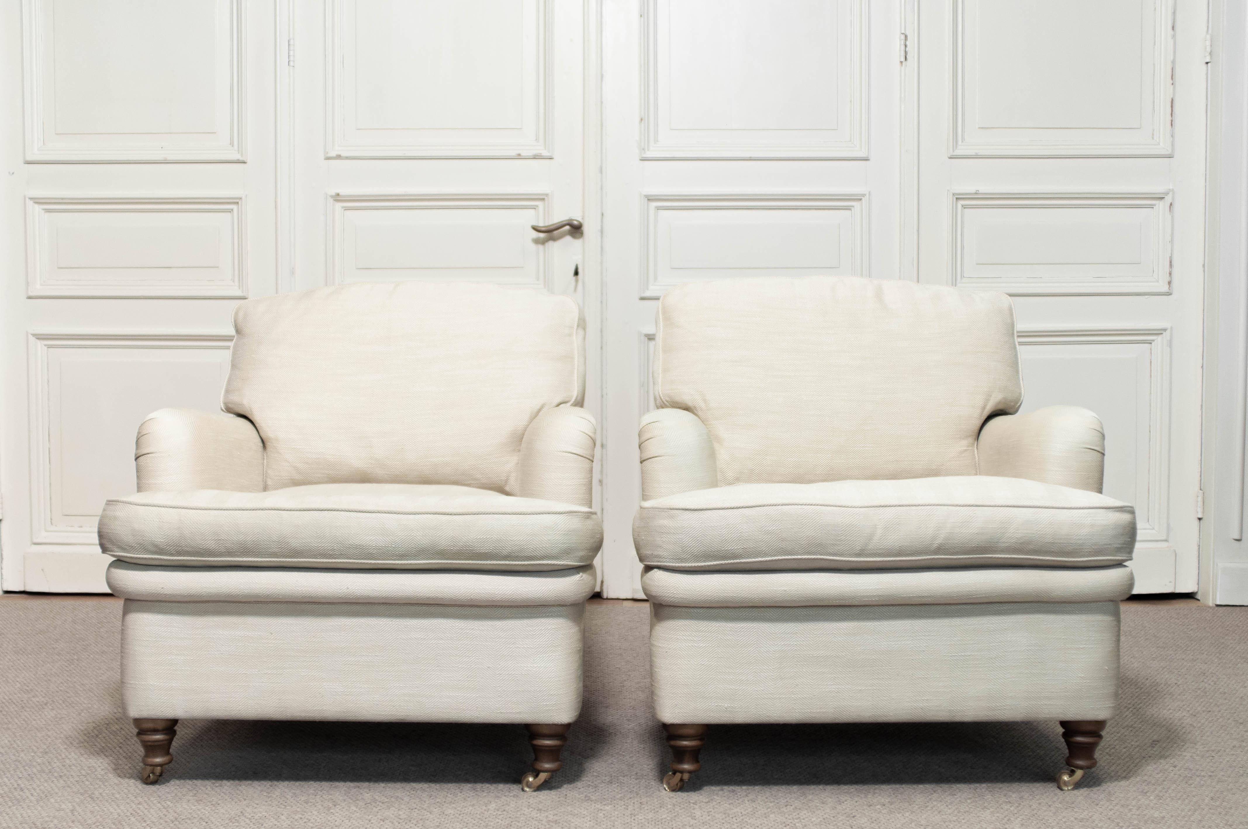 1950s, A pair of Lounge Armchairs by O.H. Sjögren en vente 4