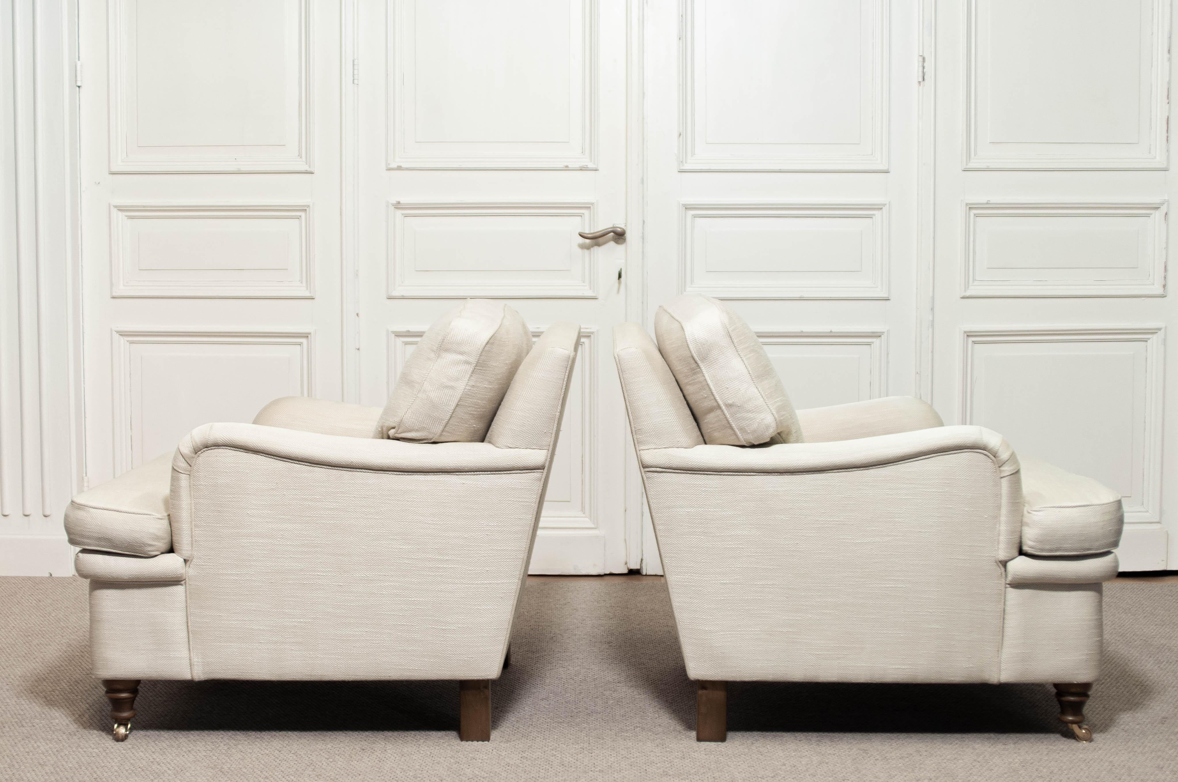 Milieu du XXe siècle 1950s, A pair of Lounge Armchairs by O.H. Sjögren en vente