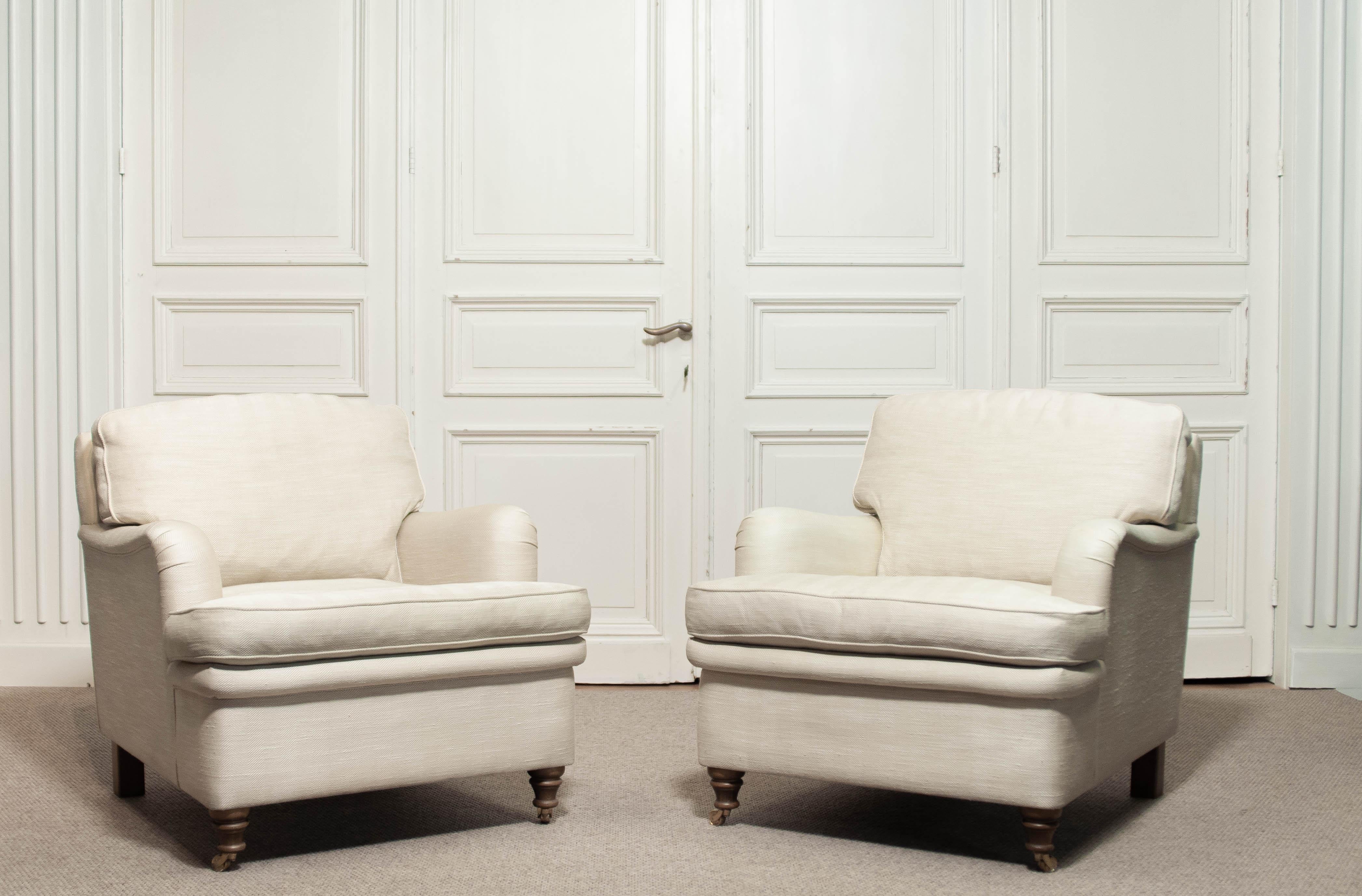 1950s, A pair of Lounge Armchairs by O.H. Sjögren en vente 1