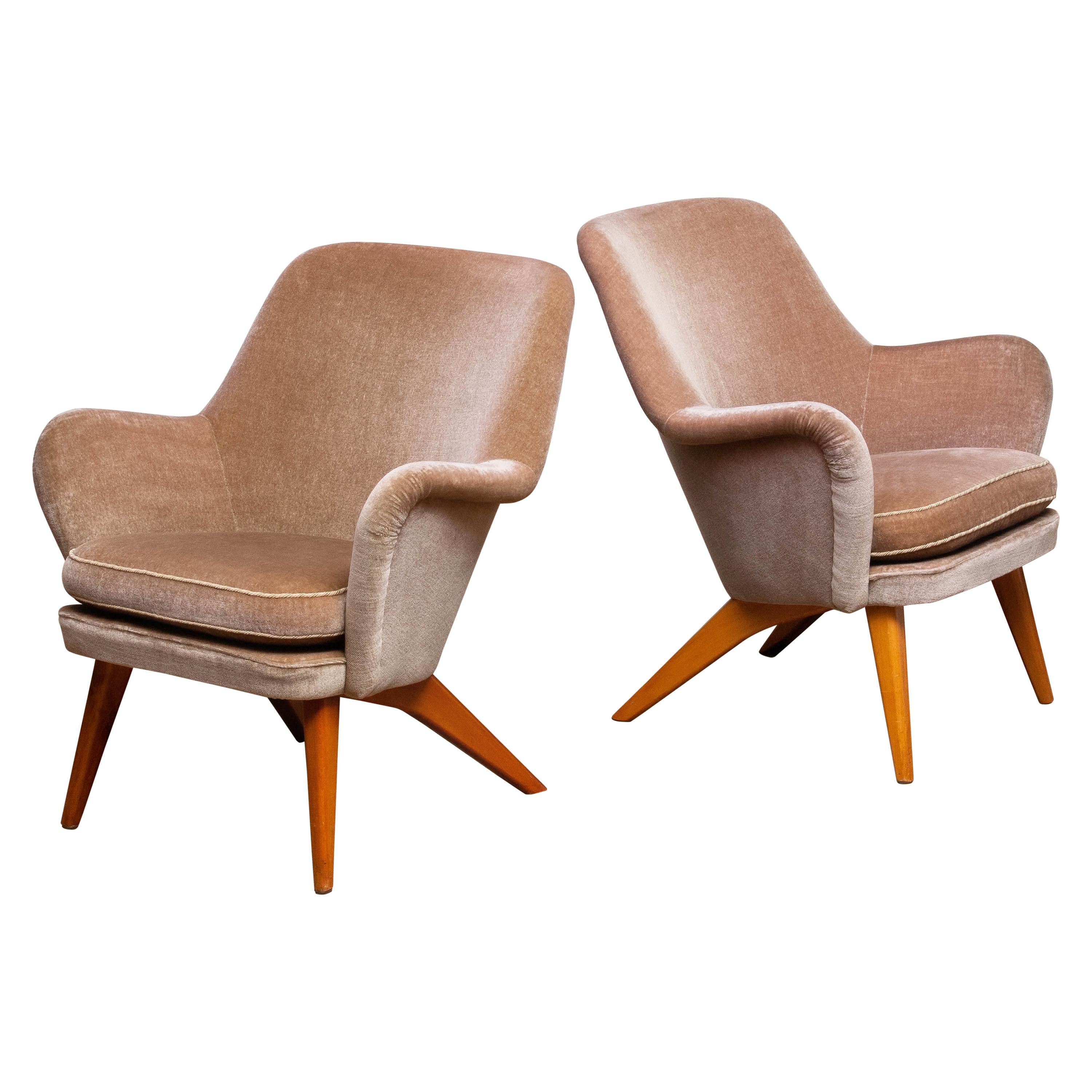 1950s a Pair of Pedro Chairs by Carl Gustav Hiort af Ornäs, Finland In Good Condition In Silvolde, Gelderland