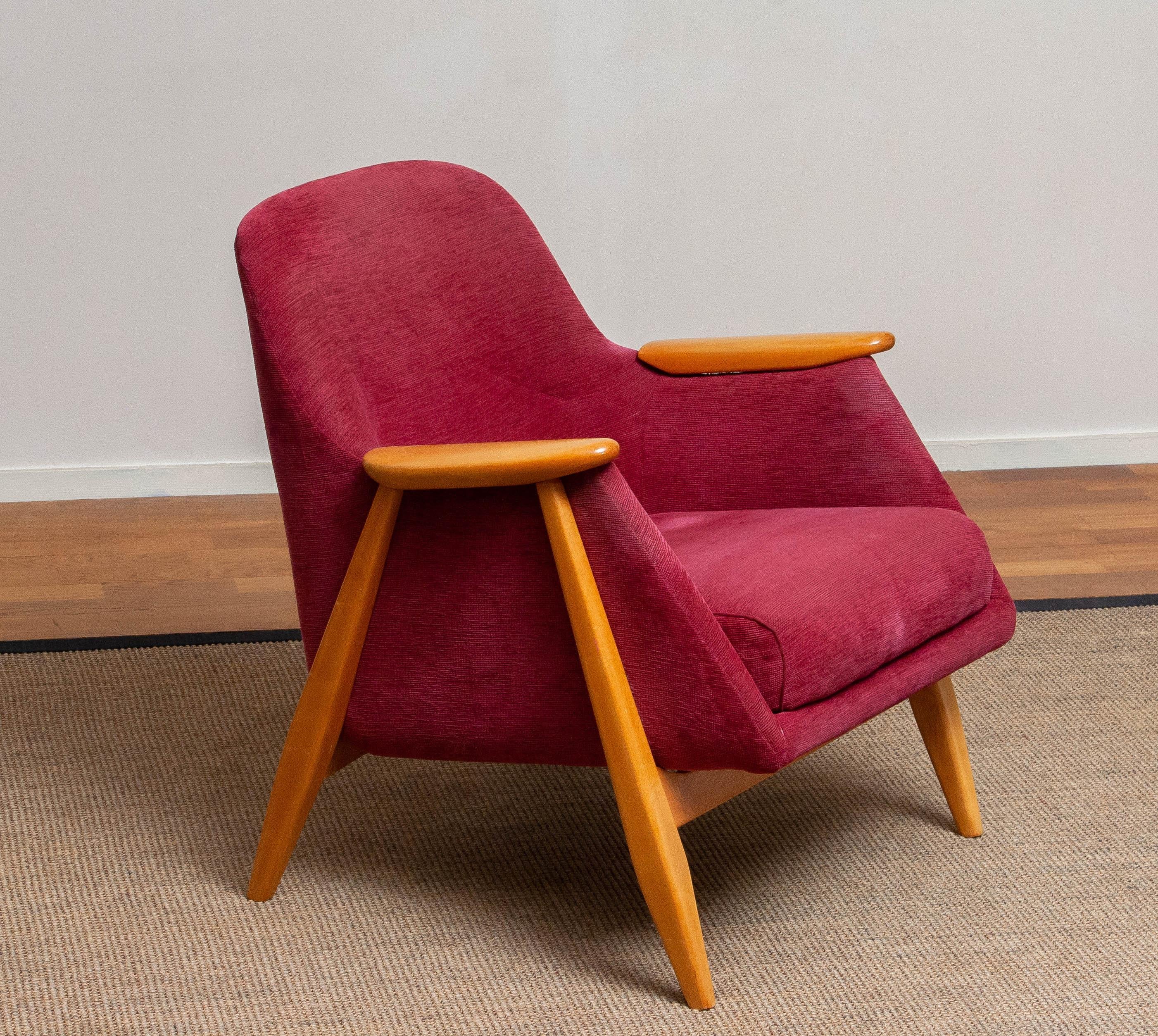 Mid-Century Modern 1950s, a 'Pallas' Club / Easy Armchair by Svante Skogh for Asko Finland