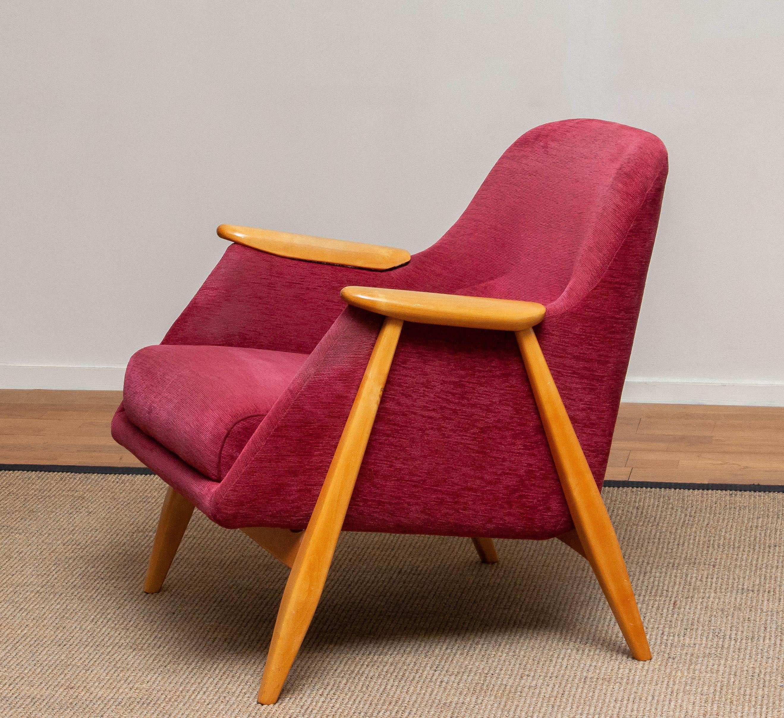 European 1950s, a 'Pallas' Club / Easy Armchair by Svante Skogh for Asko Finland