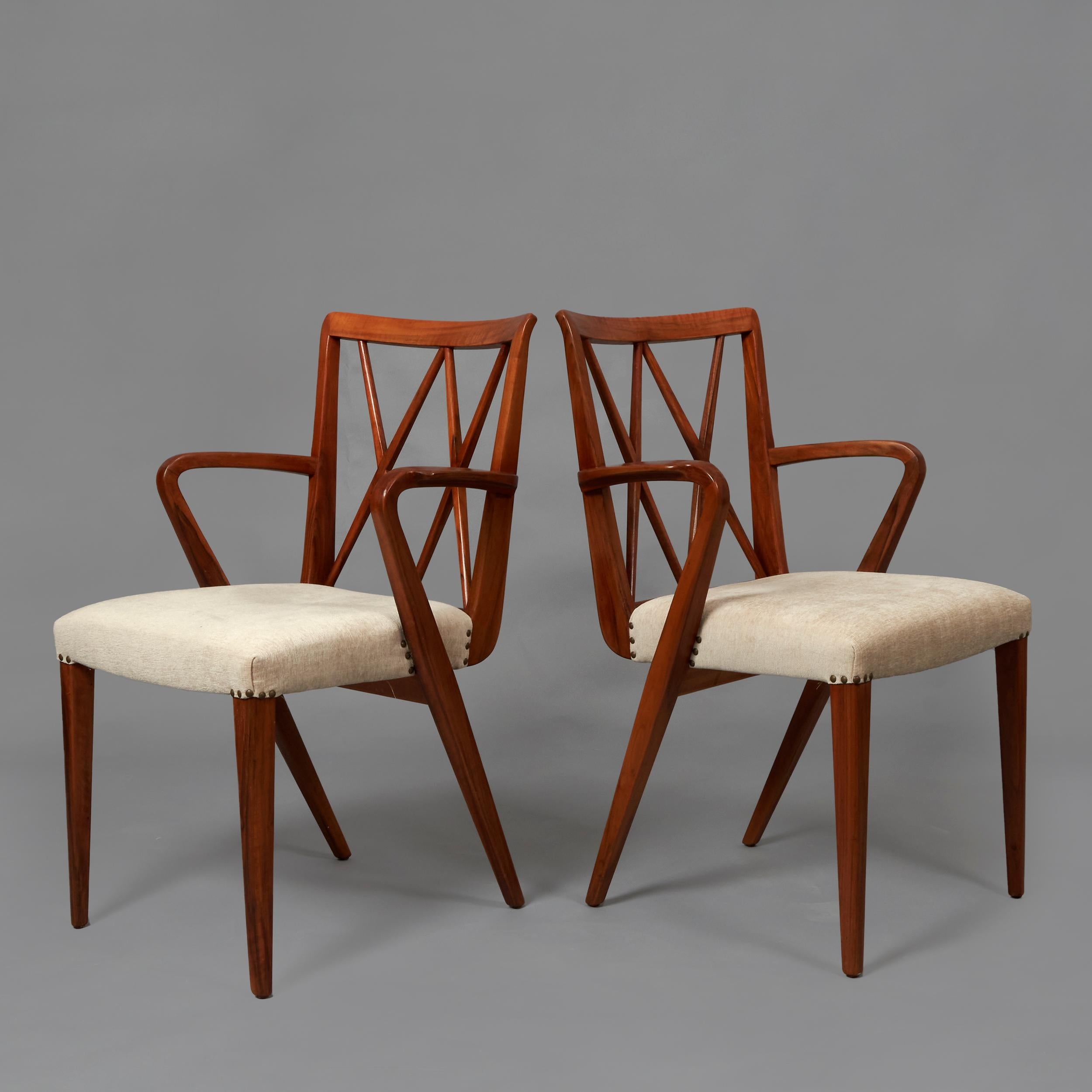 Dutch 1950’s A.A. Patijn Dining Room Chairs Set For Sale