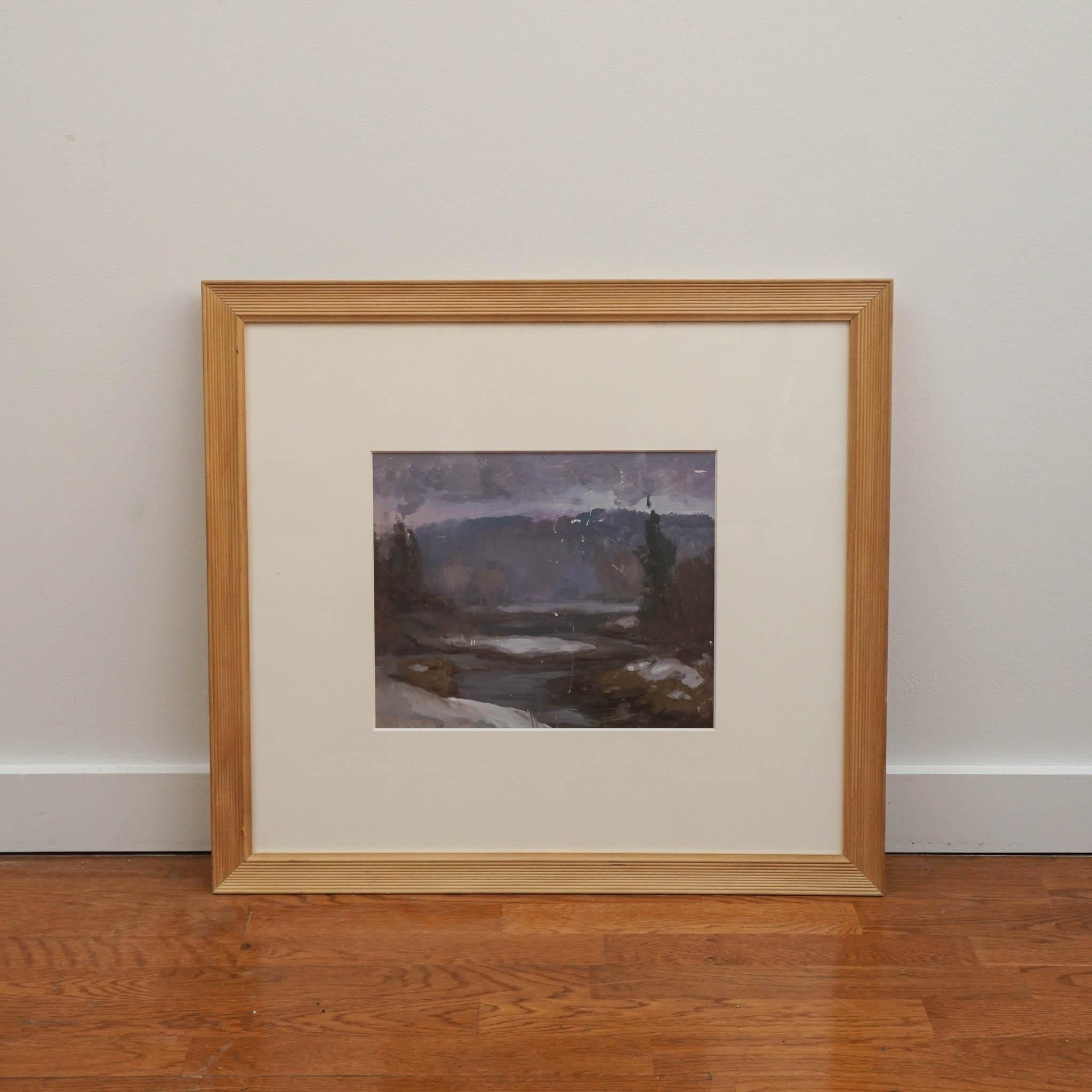 1950's Academic Landscape Painting  In Good Condition For Sale In Hudson, NY
