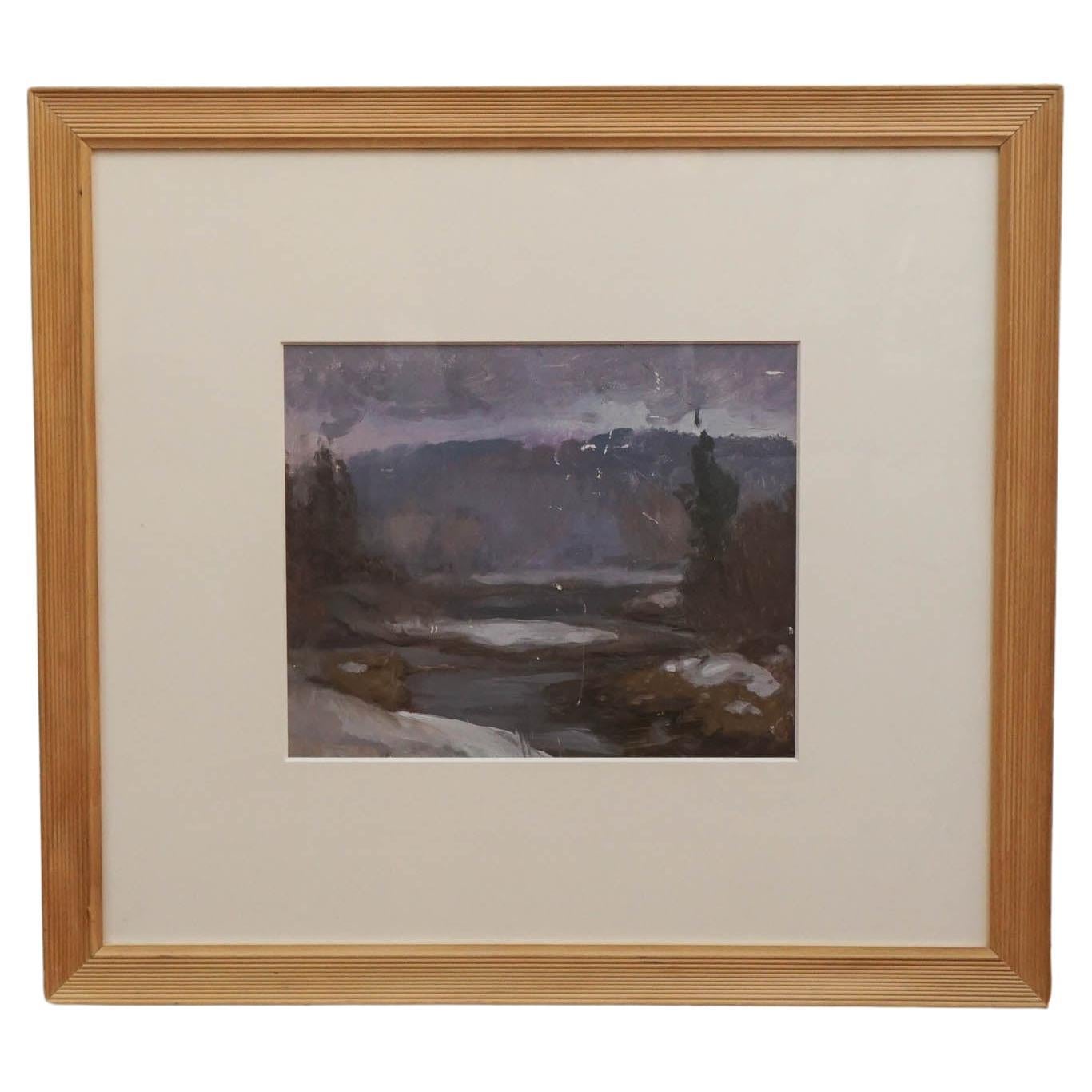 Tableau de paysage académique des années 1950  en vente