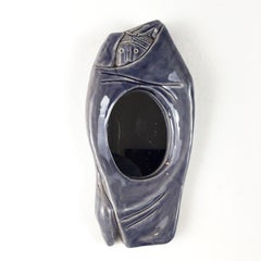 Specchio da parete in ceramica Accolay del 1950