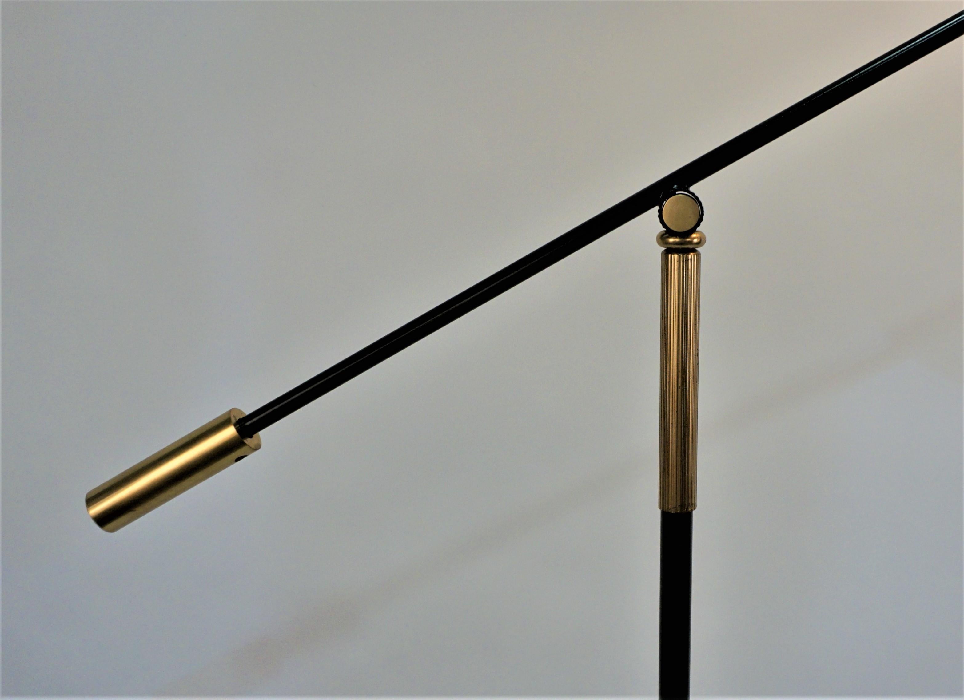 French 1950's Adjustable Floor Lamp by Maison Lunel