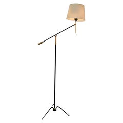 1950's Adjustable Floor Lamp by Maison Lunel