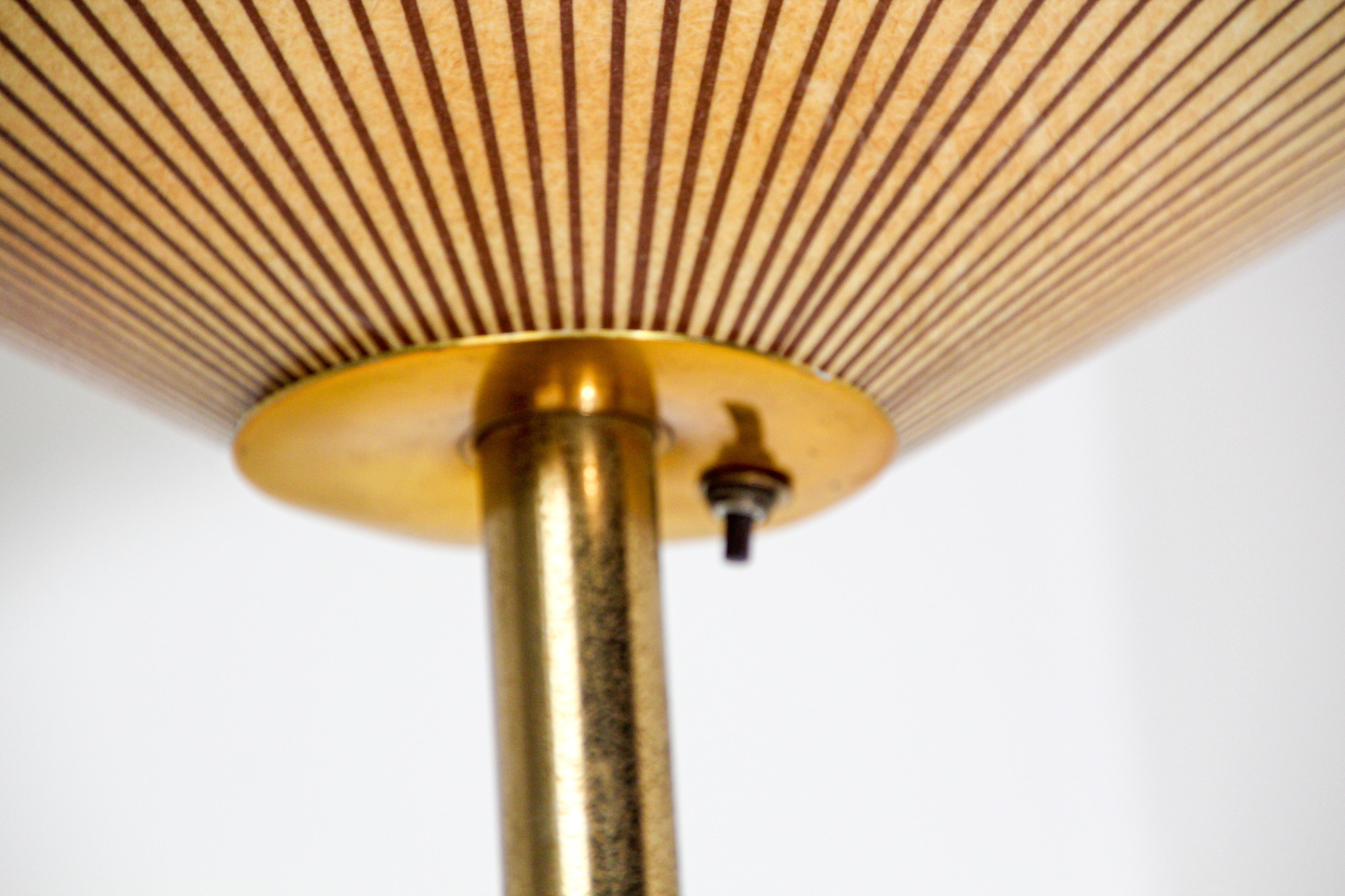 20th Century 1950s Adjustable Vintage Three Shades Extension Pole Lamp by Gerald Thurston