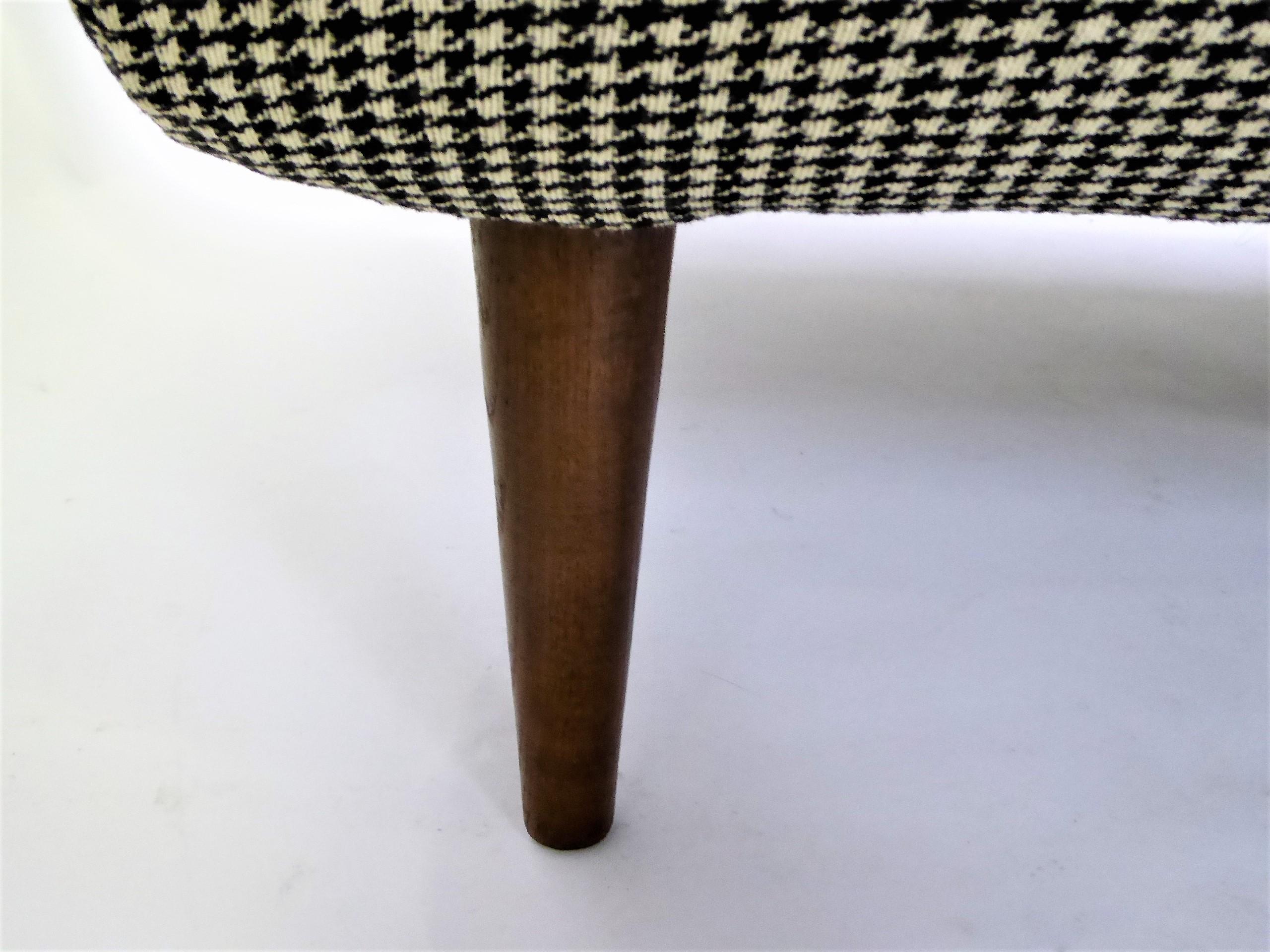 1950s Adrian Pearsall Lounge Armchair in Houndstooth 7