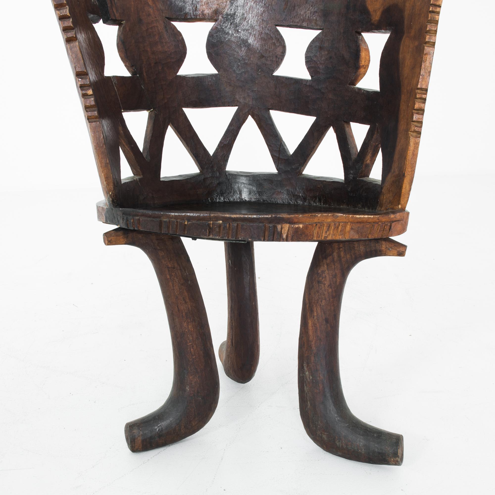 1950s African Wooden Armchair 3