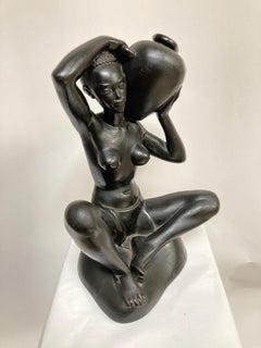 1950s Africanist Terracota Sculpture by Riccardo Scarpa