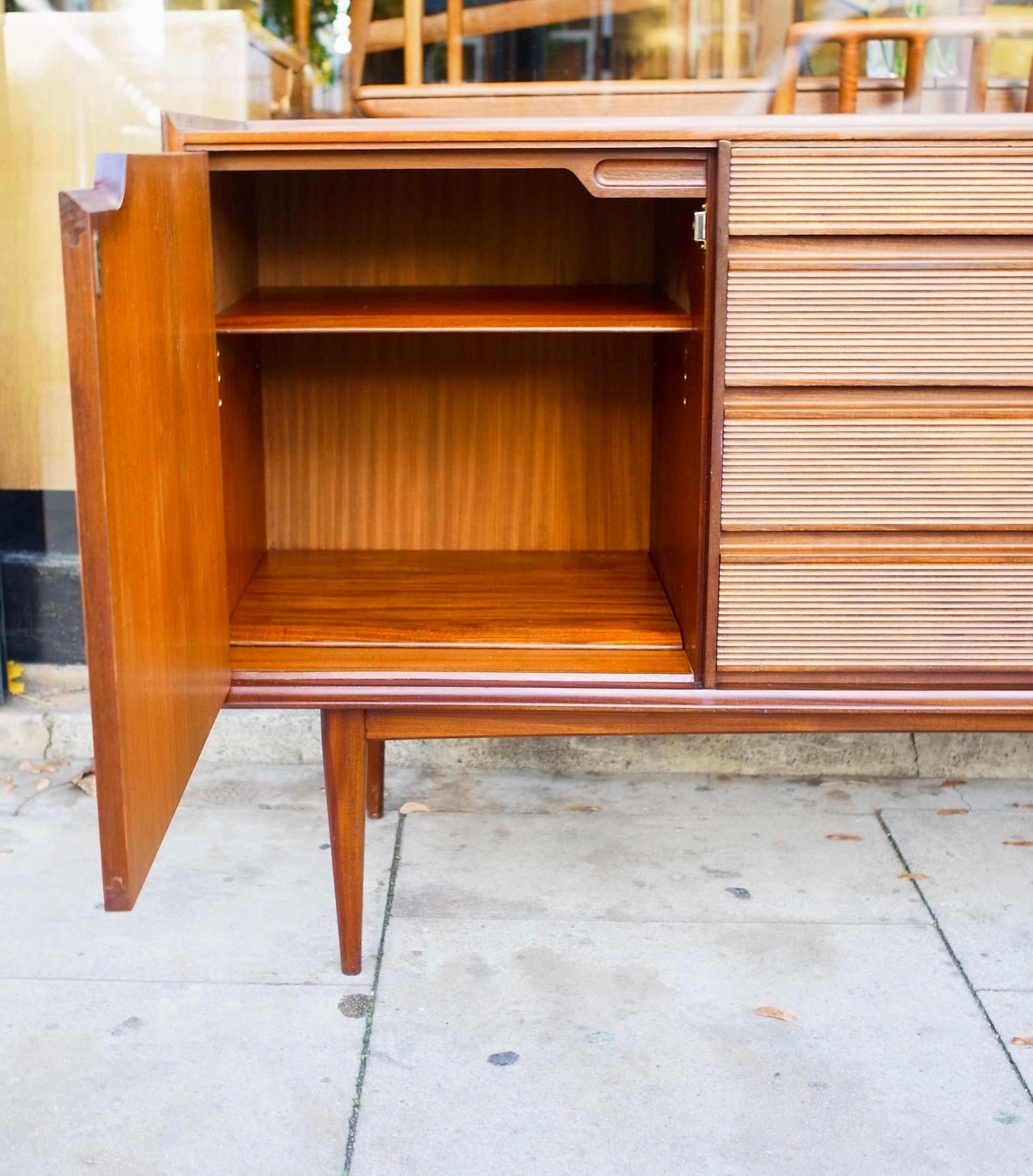 1950s Afromosia Teak Mid-Century Sideboard by Richard Hornby In Good Condition In London, GB