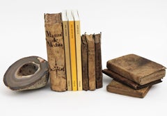 Ciotola, fermacarte o porta-libri in agata geode del 1950