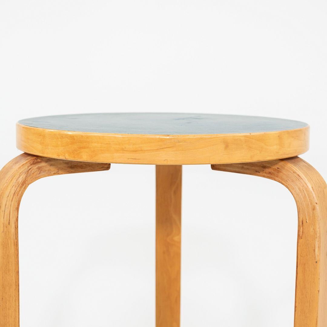 1950s Aino and Alvar Aalto for Artek 60 Stool / Side Table in Birch For Sale 4