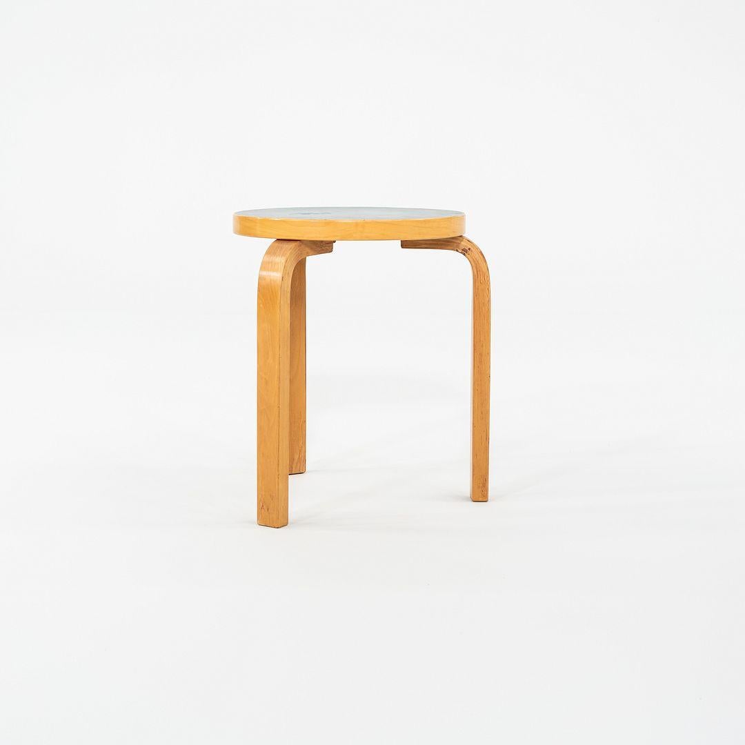 Modern 1950s Aino and Alvar Aalto for Artek 60 Stool / Side Table in Birch For Sale